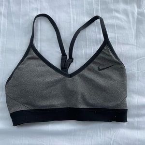 Nike girls grey XS sports bra